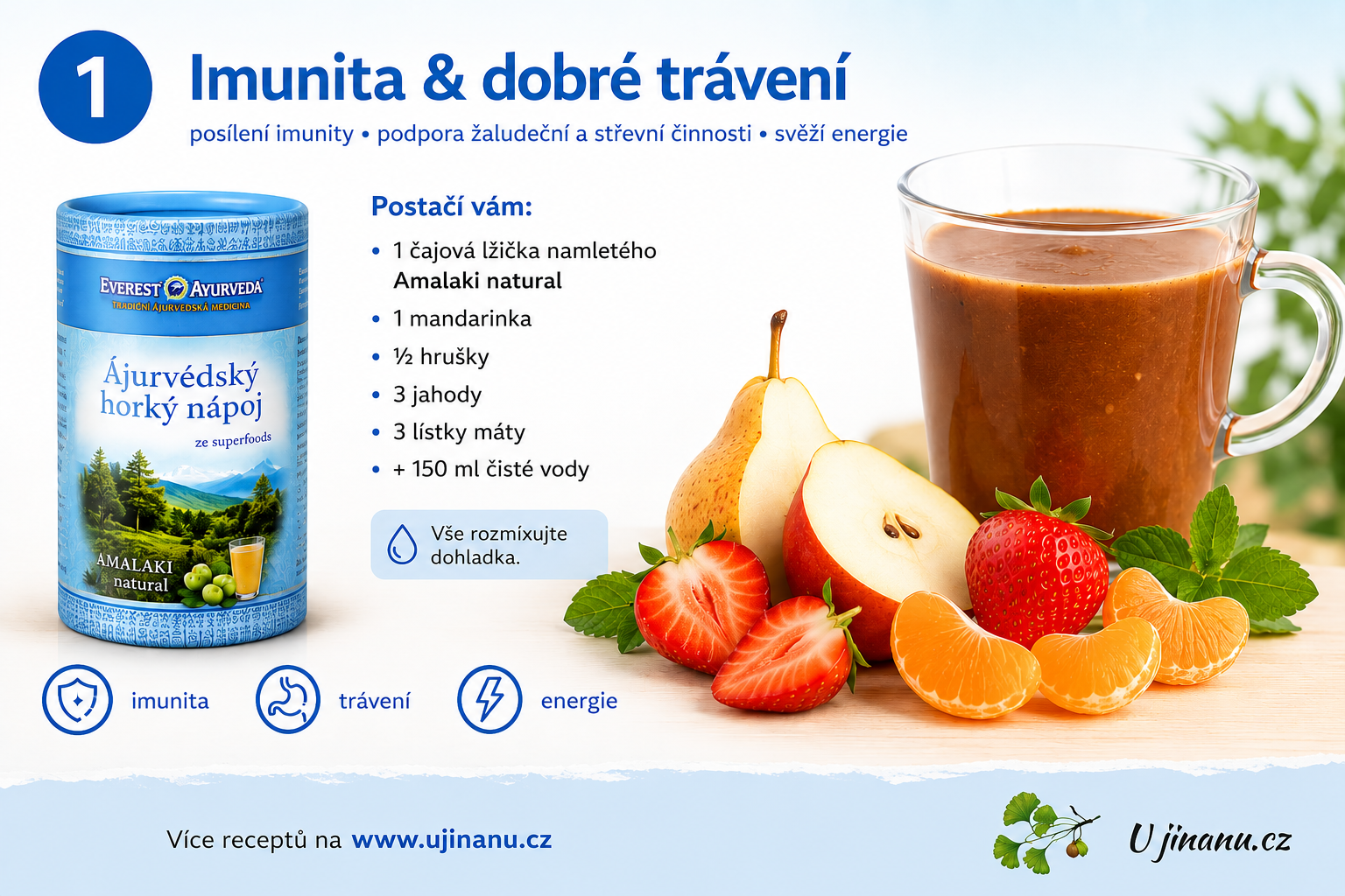 Ayurvédská smoothies - koktejly na posílení imunity