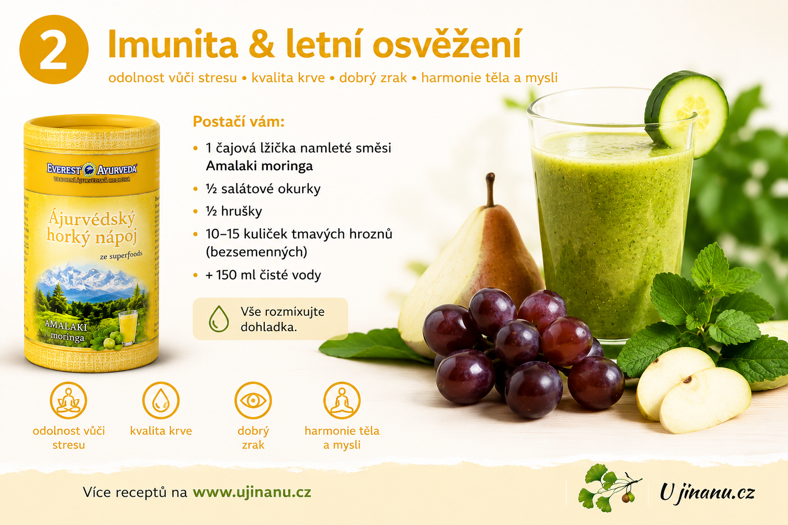Ayurvédská smoothies - koktejly na posílení imunity