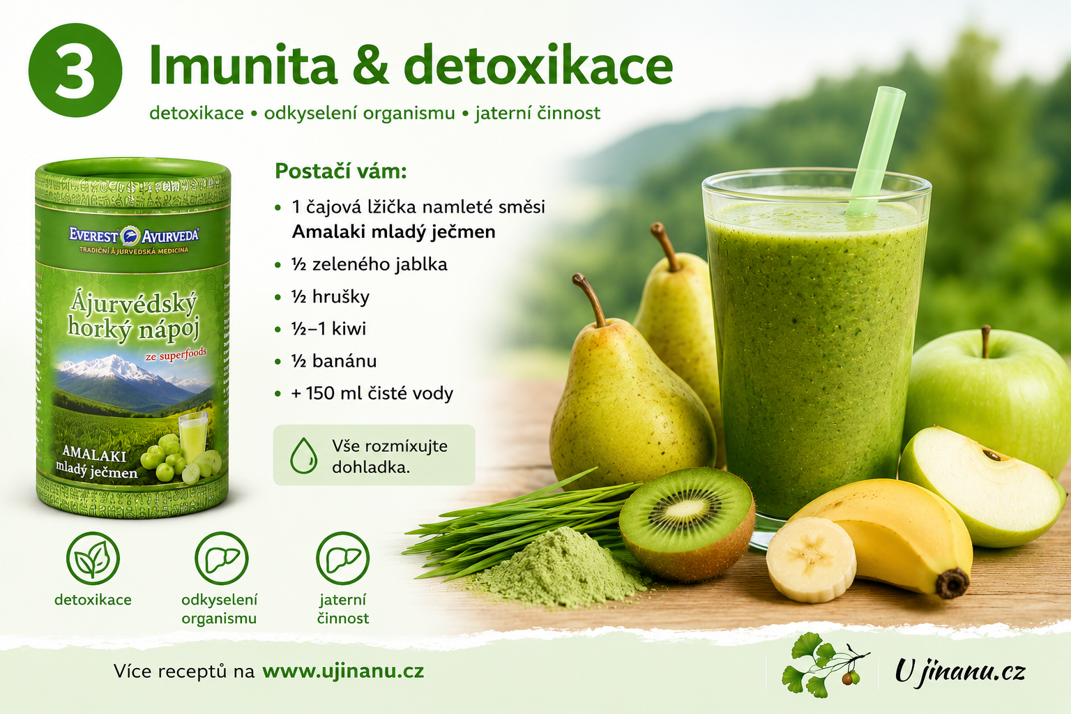 Ayurvédská smoothies - koktejly na posílení imunity