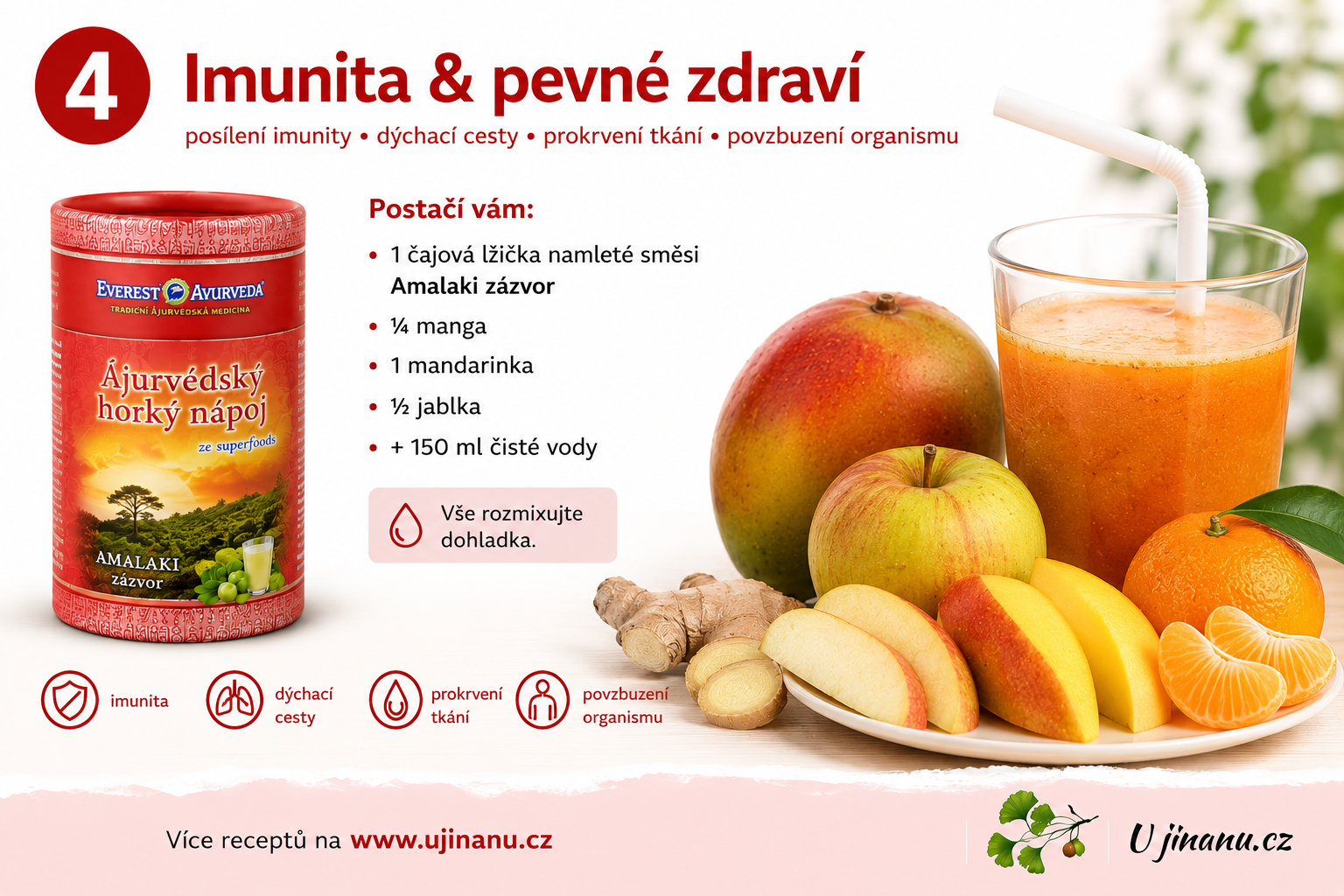 Ayurvédská smoothies - koktejly na posílení imunity