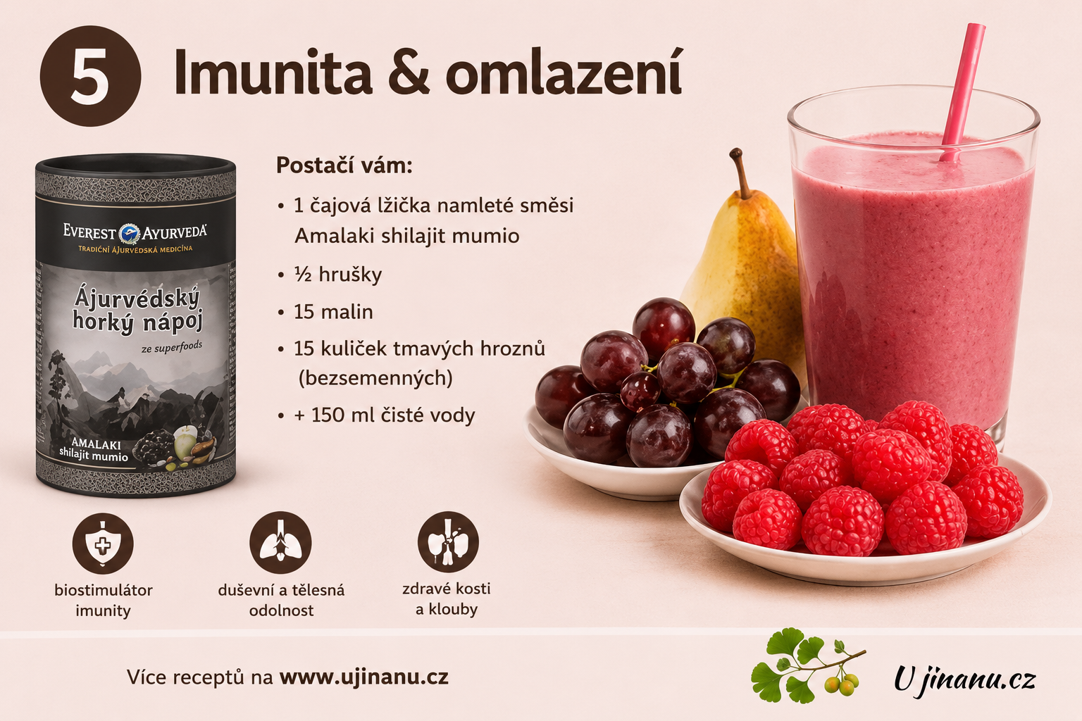 Ayurvédská smoothies - koktejly na posílení imunity