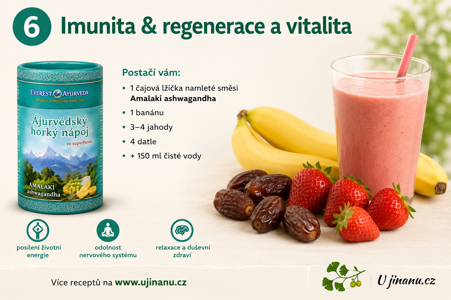 Ayurvédská smoothies - koktejly na posílení imunity