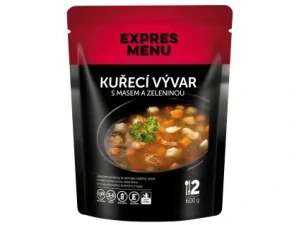 Kuřecí vývar s masem a zeleninou (2 porce) Vhodné pro SCD