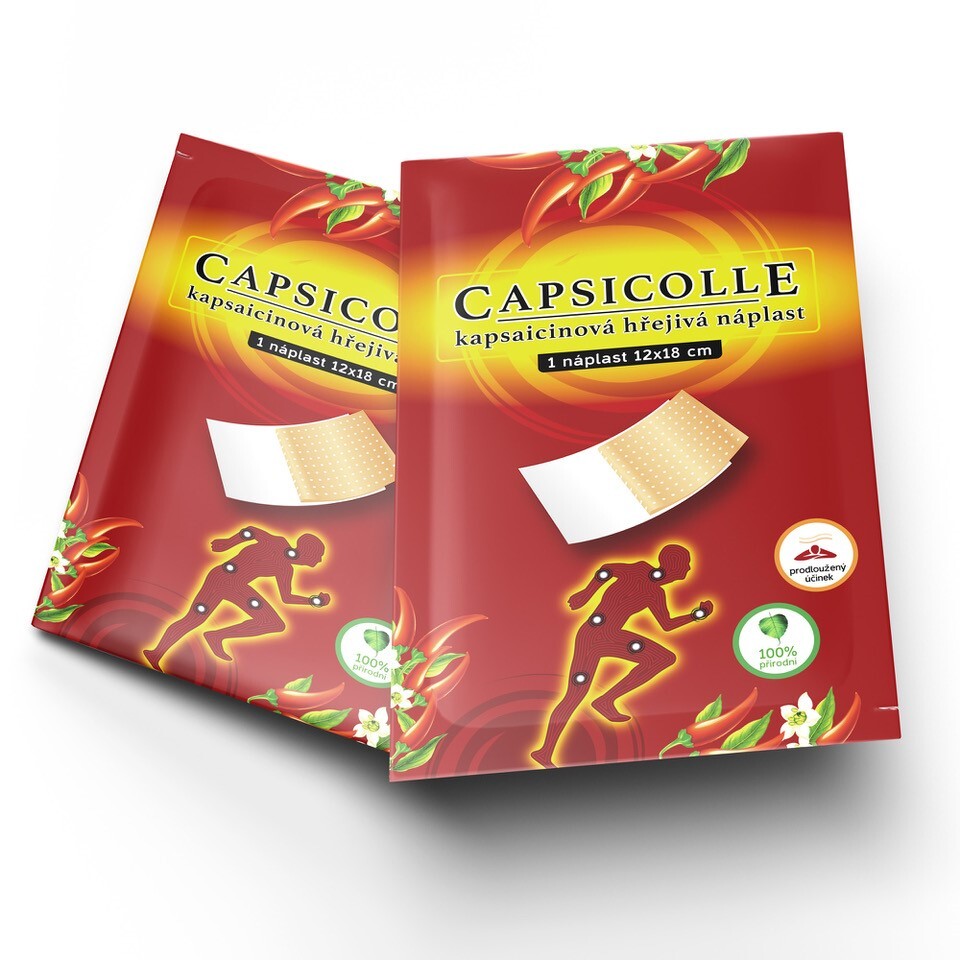Capsicolle - kapsaicinová hřejivá náplast 12x18 cm